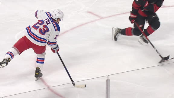 Rangers score 3 in 3rd to stop Hurricanes' win streak at 11 - ABC7