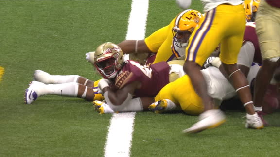 Florida State blocks PAT with no time left to beat LSU 24-23 in