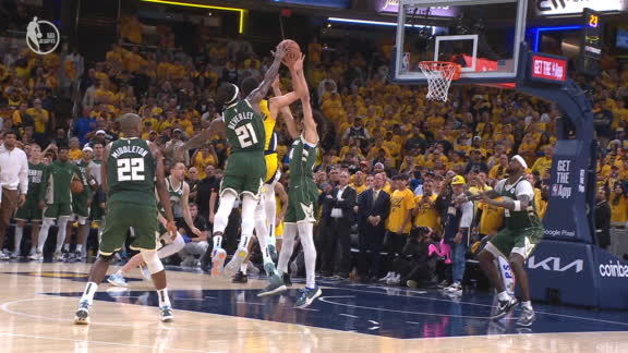 Haliburton breaks tie with 3-point play  Pacers beats Bucks 121-118 in OT to take 2-1 series lead