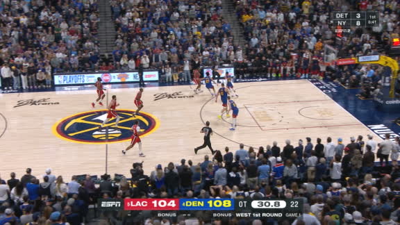 James Harden has the answer with a deep 3-pointer in overtime for the Clippers.