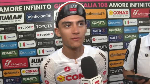 "Ser podio en un Giro de Italia pocas veces se logra, tengo que empezar a  valorarlo"