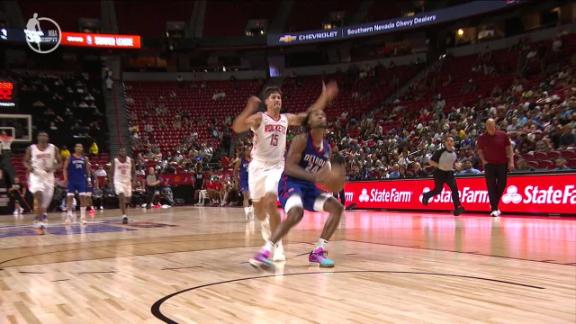 Daniss Jenkins leads the Pistons with 23 points in a 98-83 victory over the Rockets.
