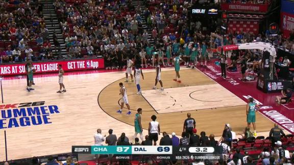 Charlotte improves to 3-0 in summer league play with an 87-69 victory over Dallas.
