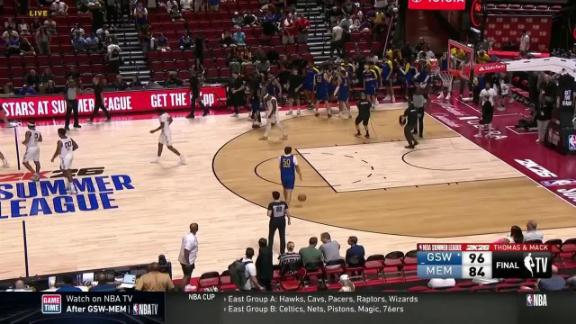 Four of the Warriors' starters score in double figures en route to a 96-84 win over the Grizzlies.