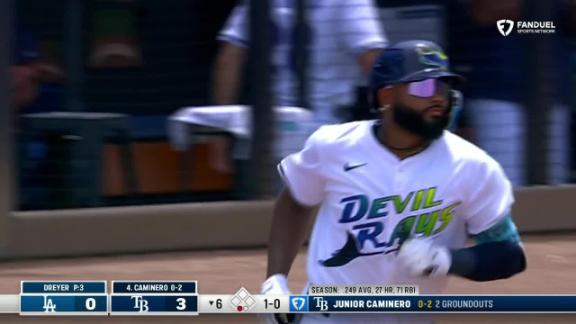 Yandy Diaz homers twice as Rays blank Dodgers