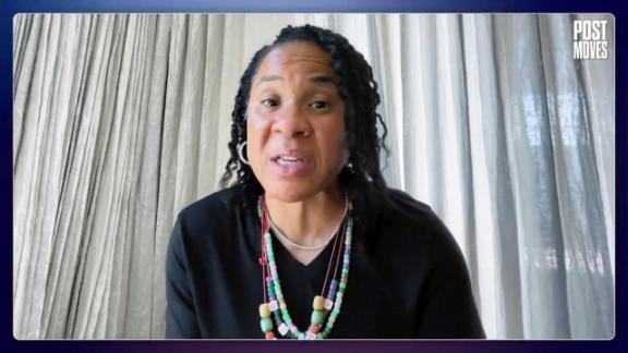 Dawn Staley talks about the process of interviewing for the Knicks coaching job.