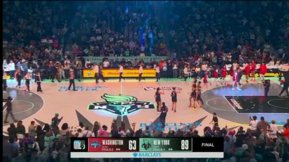 Watch the Game Highlights from New York Liberty vs. Washington Mystics, 08/28/2025 Logo