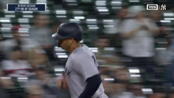 Bellinger, Chisholm, Grisham homers power Yankees past White Sox 10-4 for 5th straight win