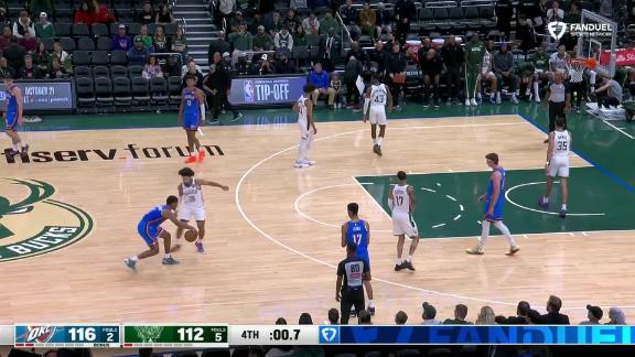 Oklahoma City Thunder vs. Milwaukee Bucks: Game Highlights