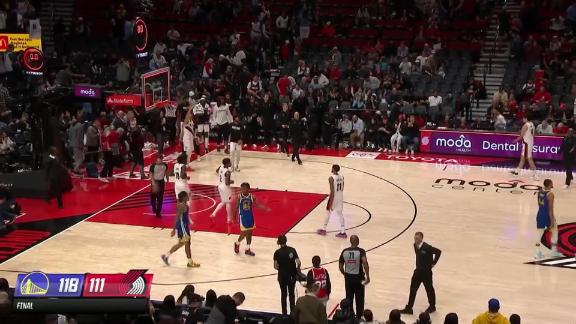 Golden State Warriors vs. Portland Trail Blazers: Game Highlights