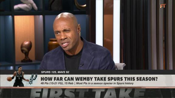 Stephen A. Smith analyzes Victor Wembanyama’s 40-point performance vs. the Mavericks.