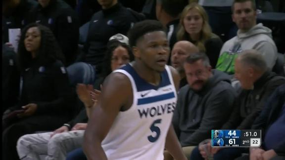 Anthony Edwards knocks down the jumper