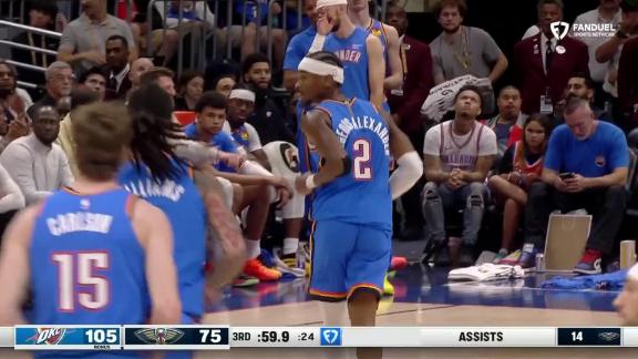 SGA knocks down the 3-pointer