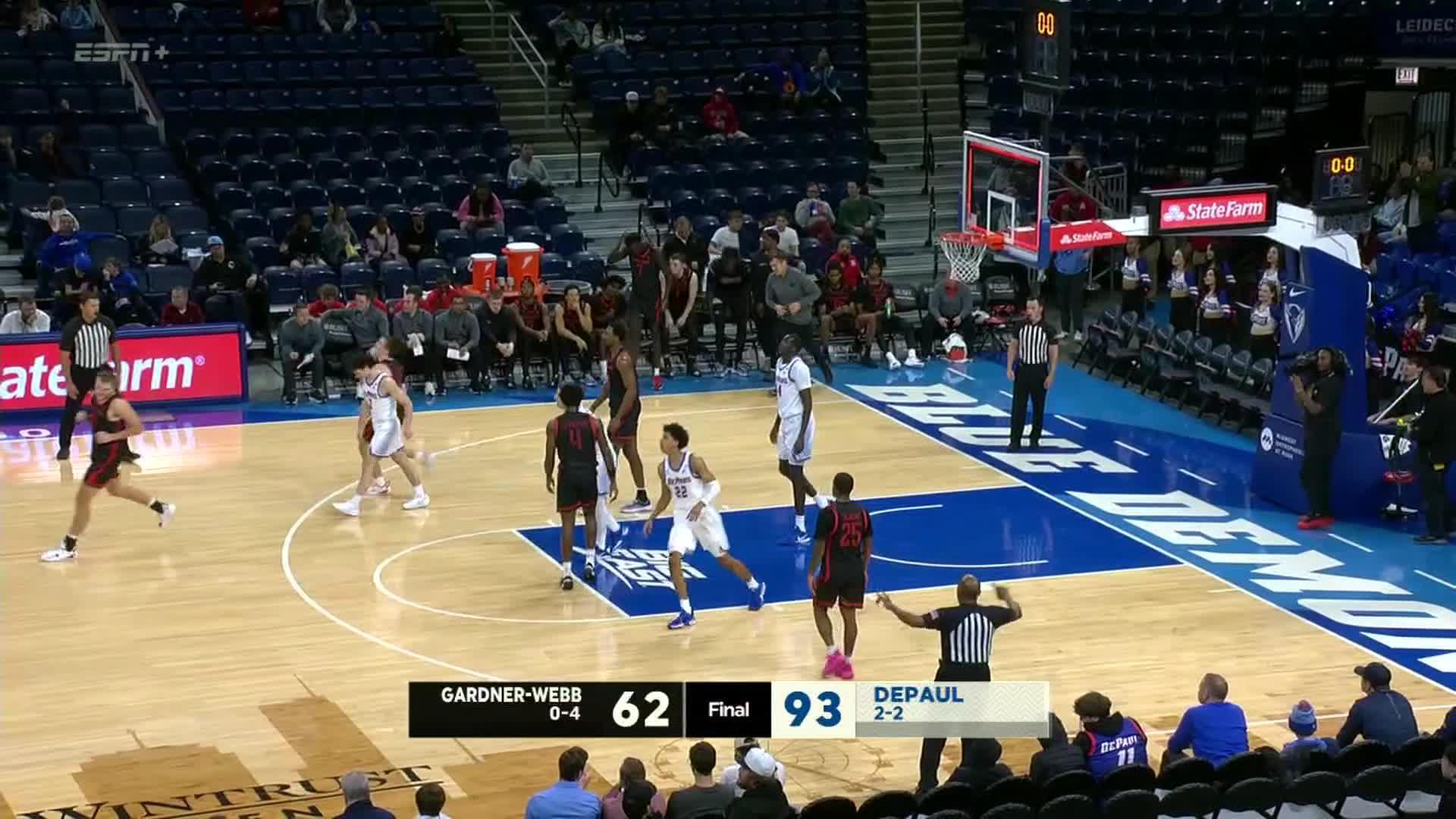 Gunn's 18 lead DePaul past Gardner-Webb 93-62 - ABC7 Chicago