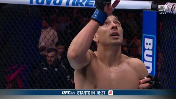 Manuel Torres celebrates after massive first-round KO