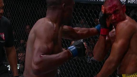 Jalin Turner sends Edson Barboza to the mat for win