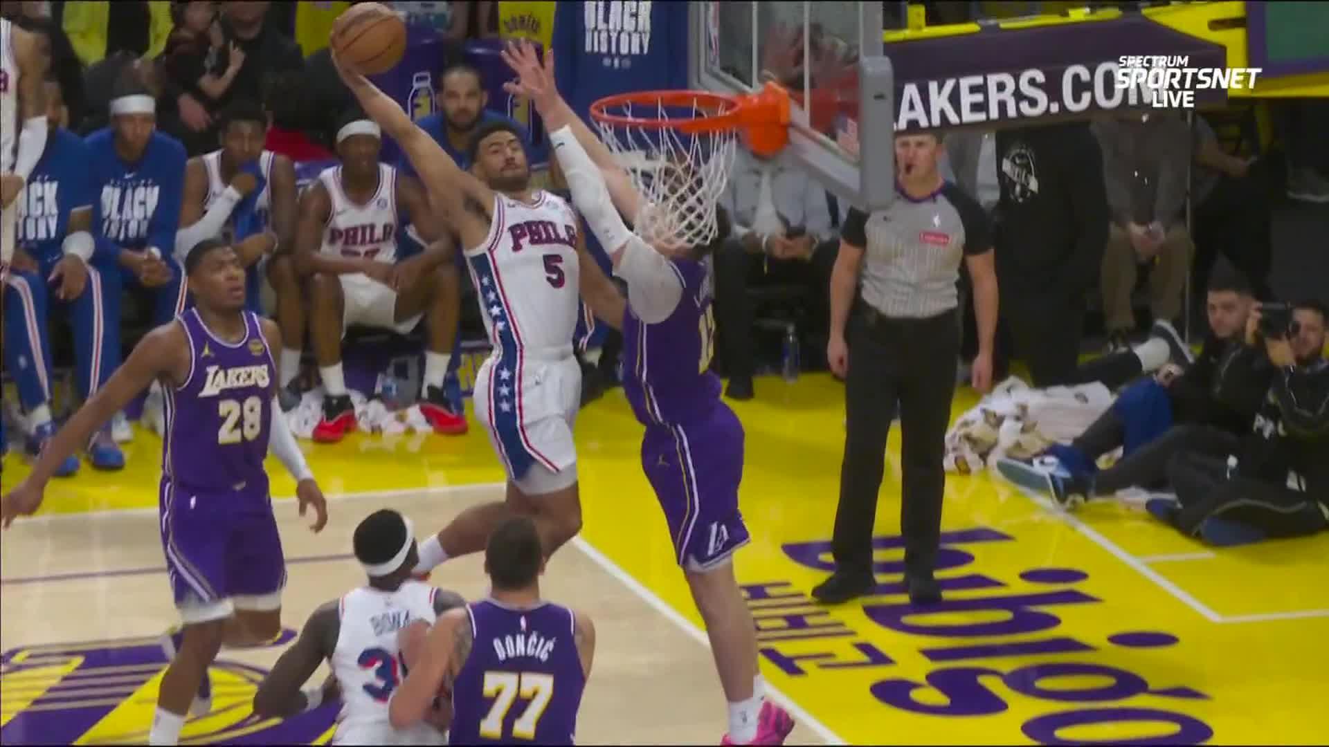 Philadelphia 76ers vs. Los Angeles Lakers: Game Highlights