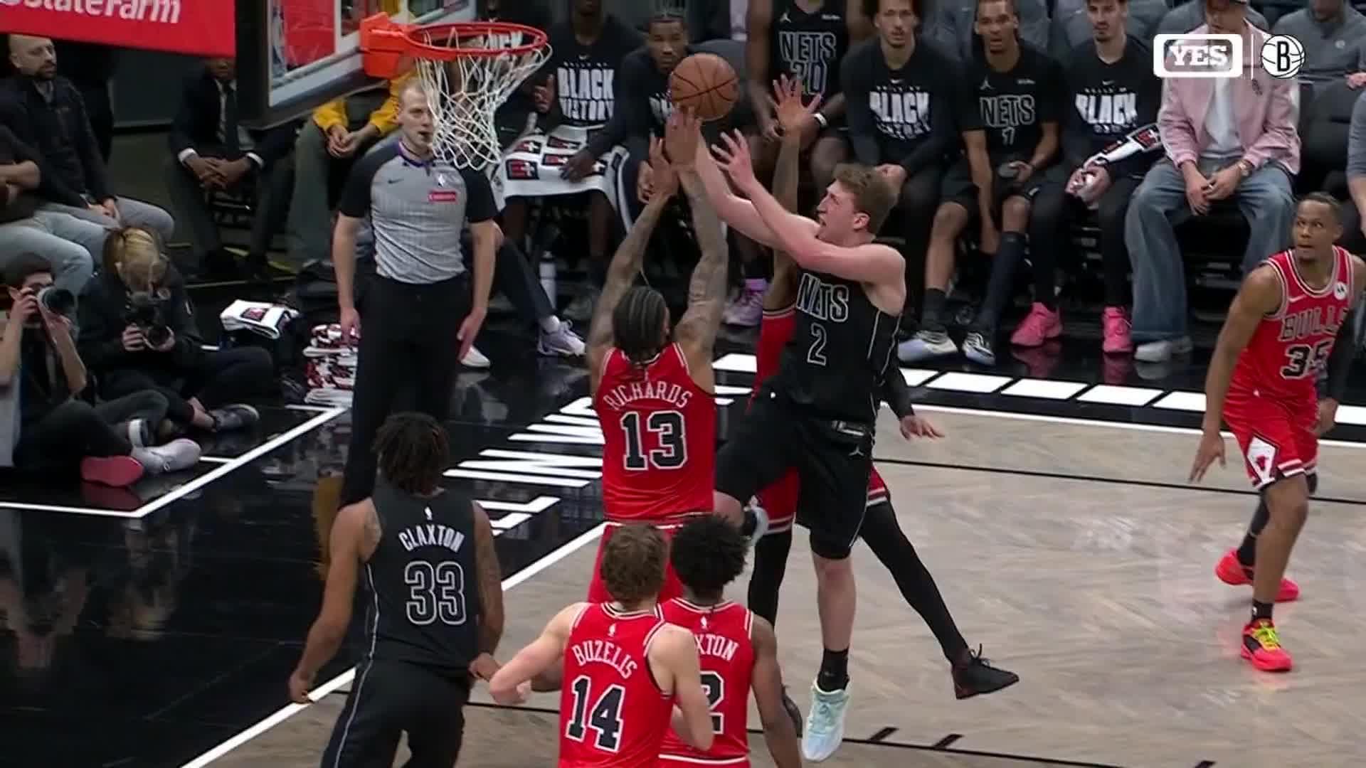 Nic Claxton's 28 points power Nets past Bulls 123-113 - ABC7 New York