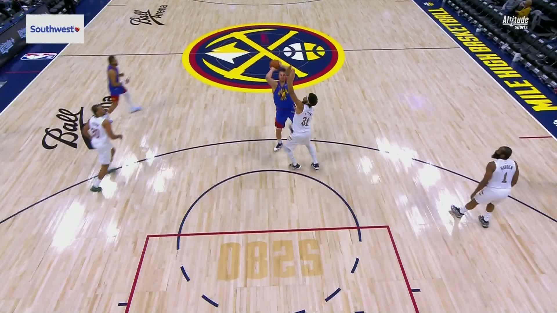 Nikola Jokic scores 22-point triple-double in Nuggets' loss