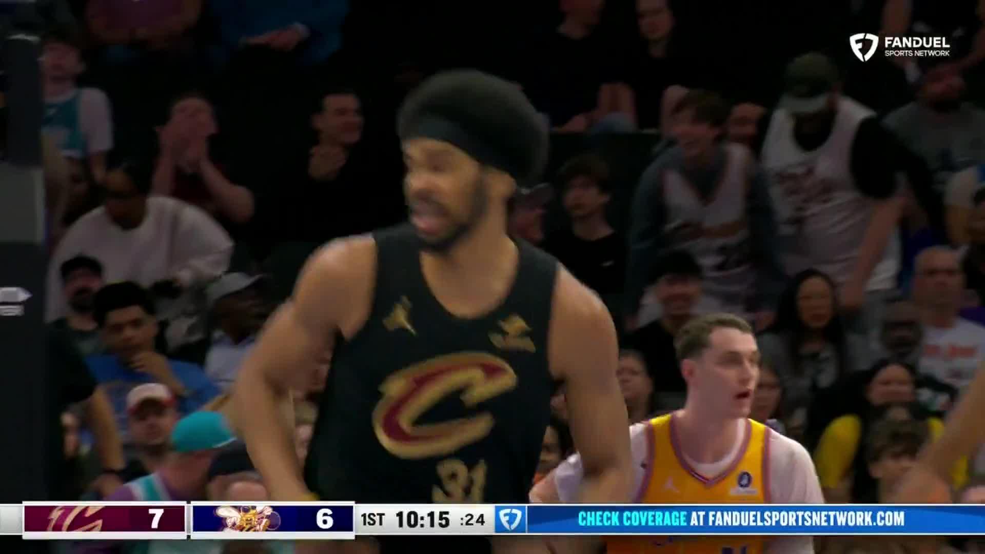 Donovan Mitchell gets a steal then the assist