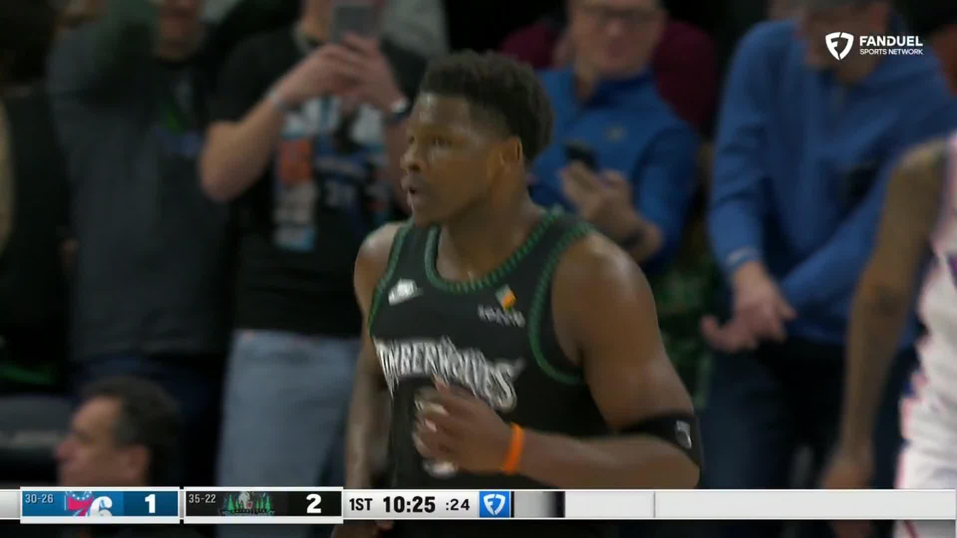 Anthony Edwards highlights vs. Philadelphia 76ers