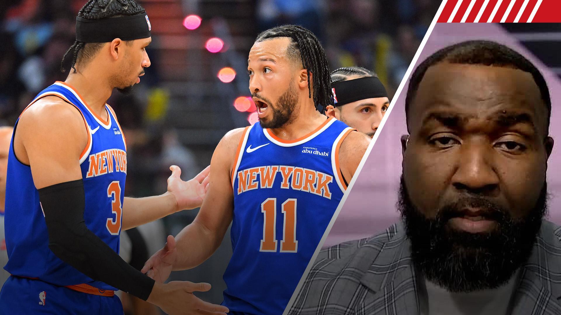 Kendrick Perkins voices his concern with the Knicks after their loss to the Cavaliers on Tuesday night.