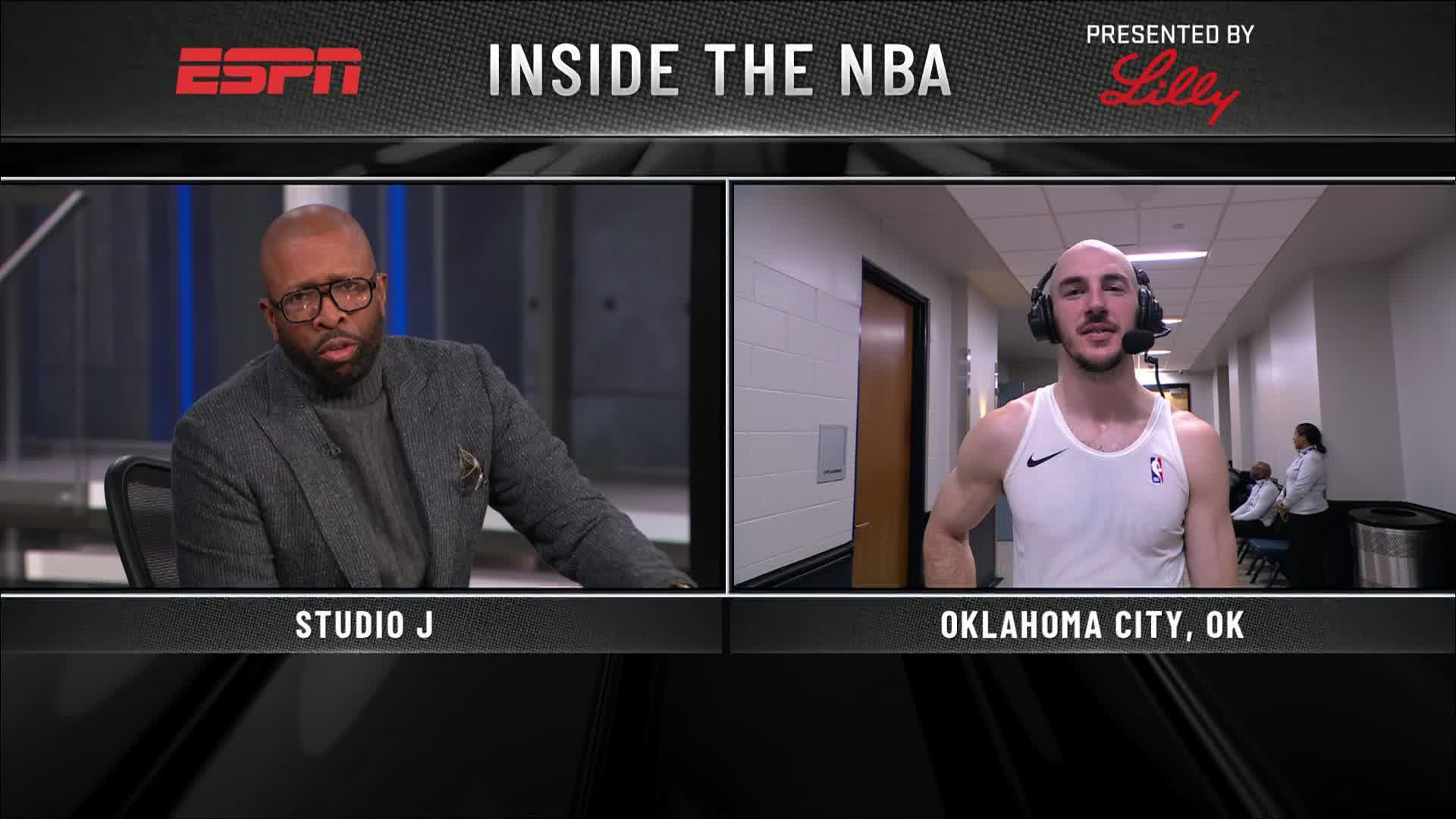 Alex Caruso joins the "Inside the NBA" crew and talks about the biggest adjustment of being champions.