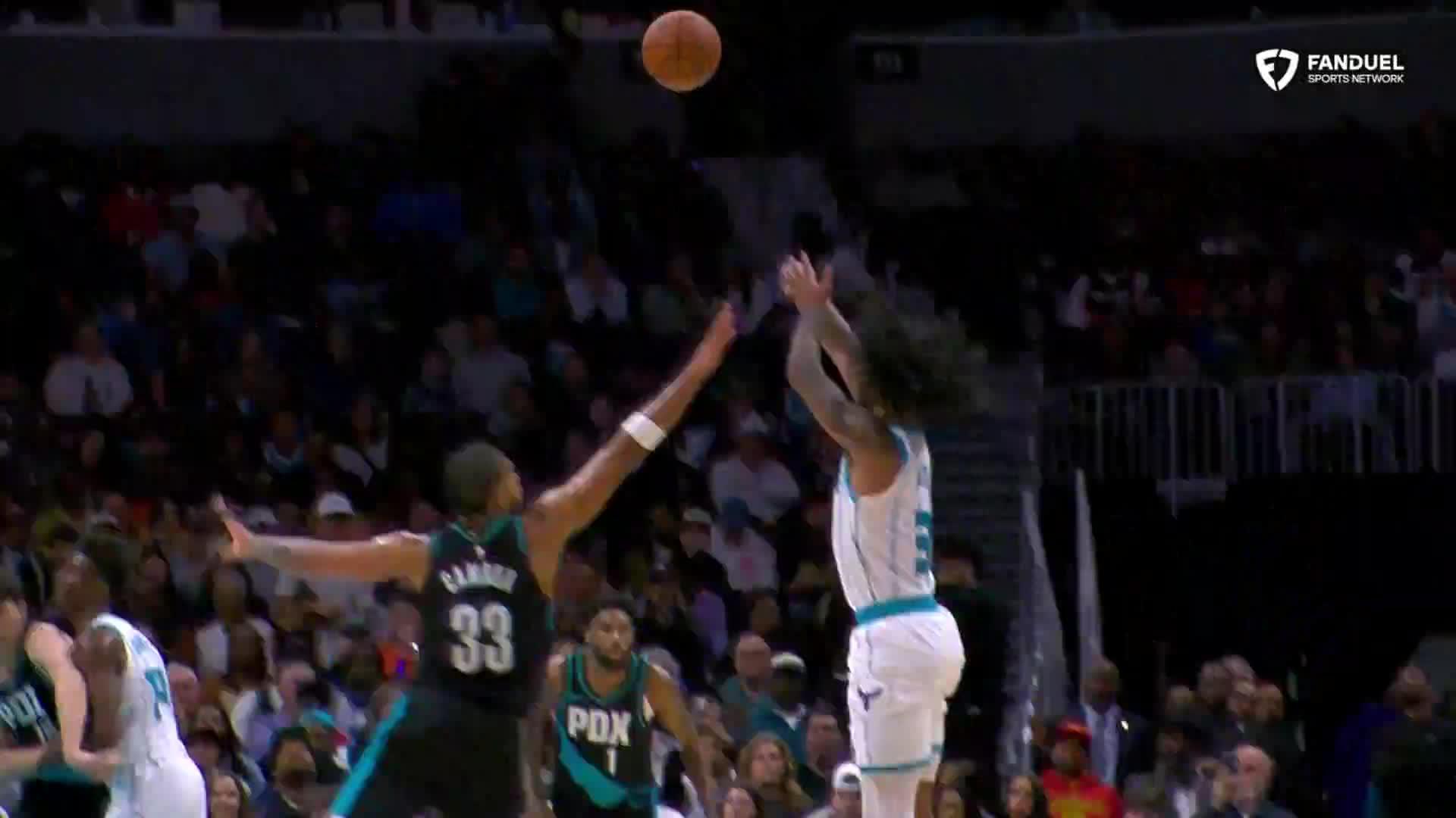 Miles Bridges throws down powerful flush vs. Portland Trail Blazers