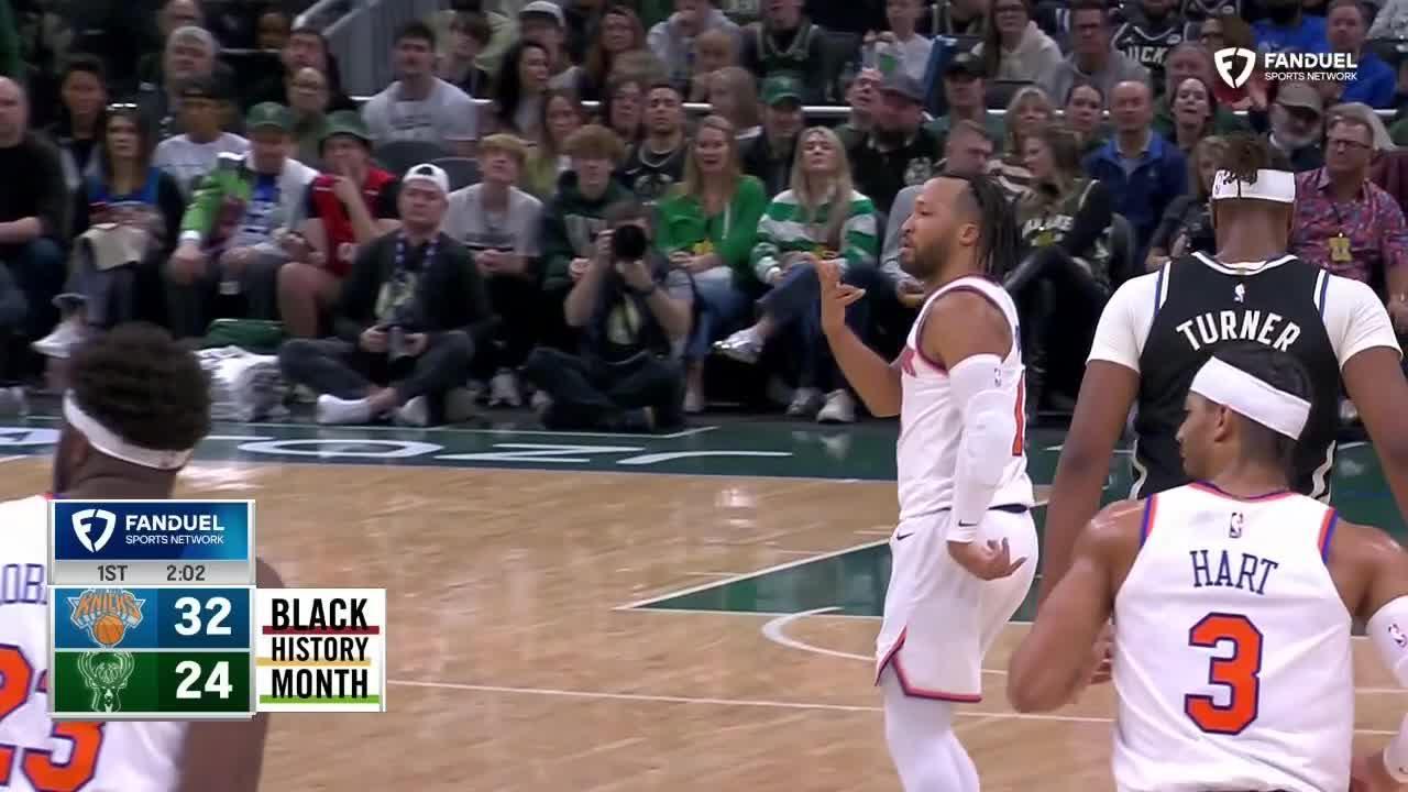 Jalen Brunson highlights vs. Milwaukee Bucks