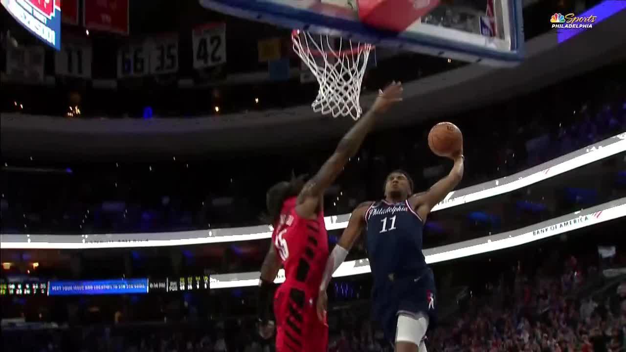 Shorthanded 76ers Survive Late Portland Rally Behind Grimes' Fourth-Quarter Heroics