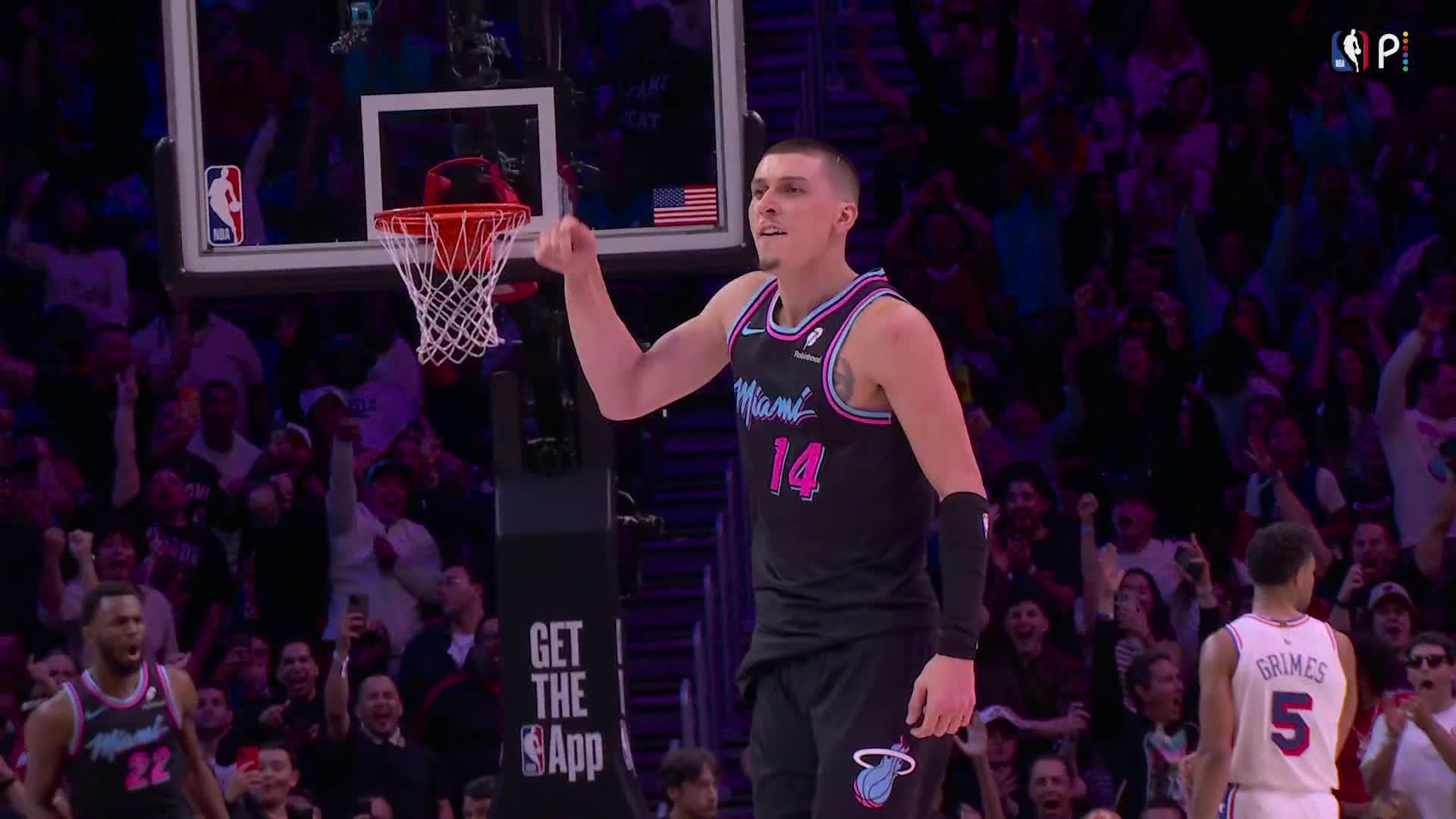 Tyler Herro helps the Heat pull away late with two crucial 3-pointers.