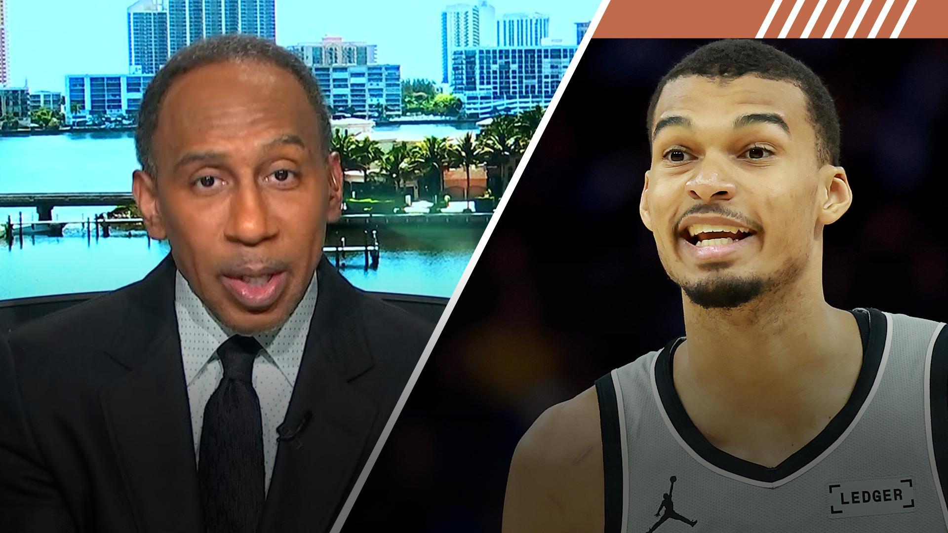 Stephen A. Smith praises Victor Wembanyama for his hunger and efforts to win the NBA's MVP award.