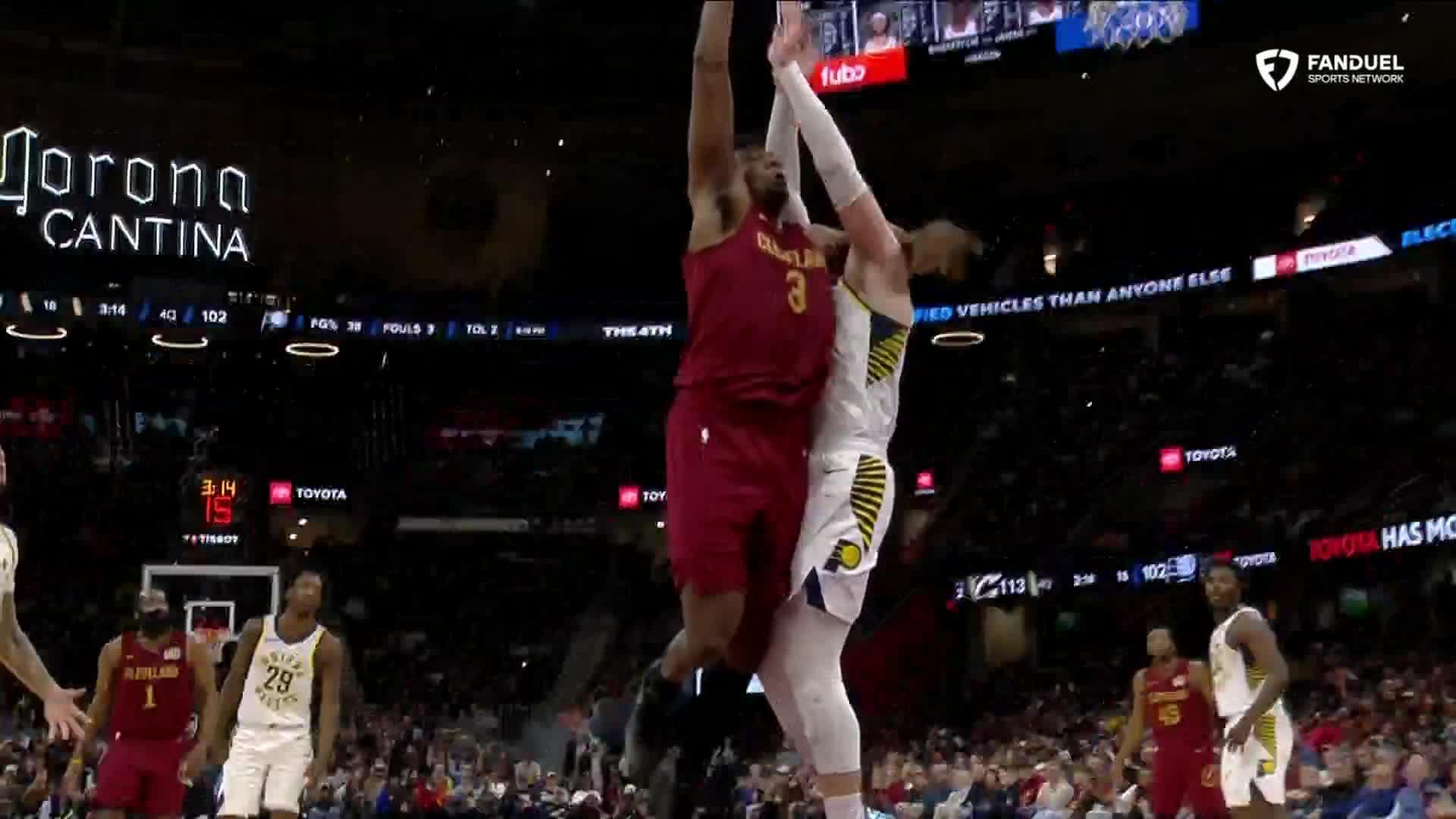 Thomas Bryant elevates for flush