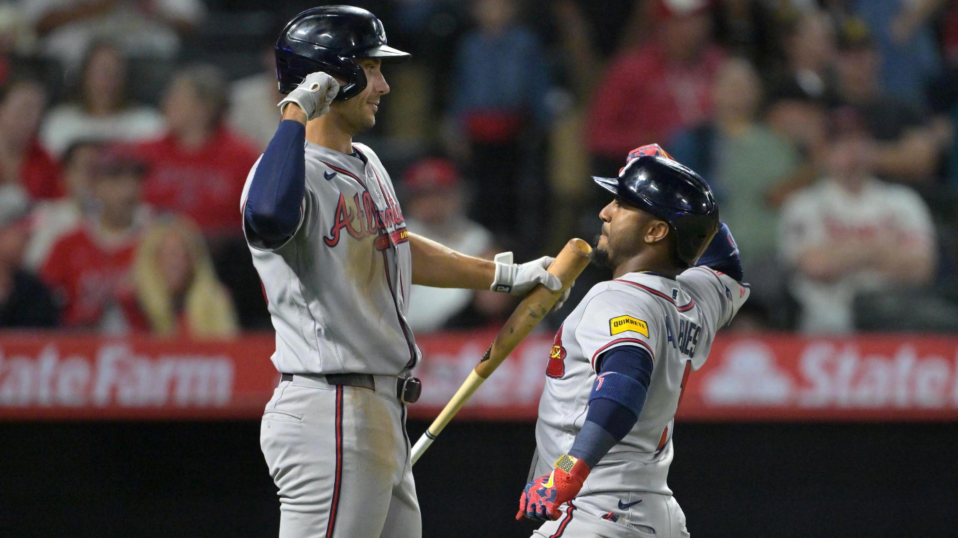 Albies hits his 3rd home run and the Braves beat the Angels 7-2 ...