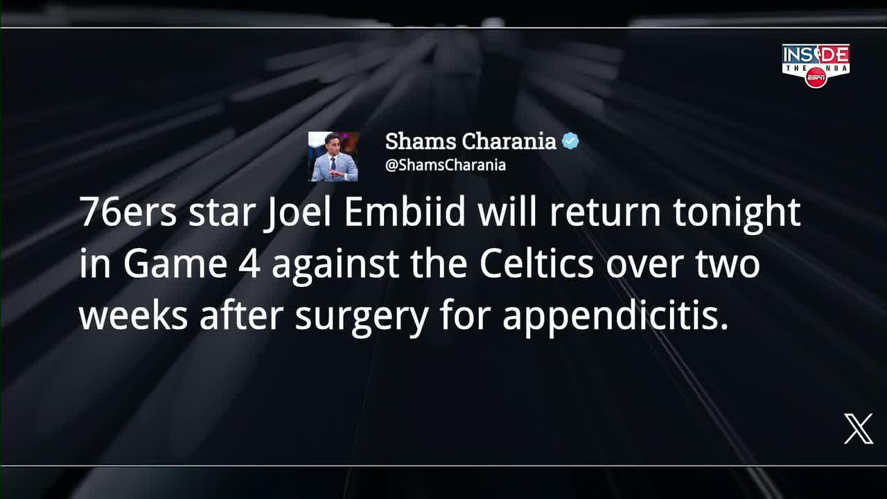 The "Inside the NBA" crew discuss Joel Embiid's ability to impact Game 4 in his return for the Sixers.