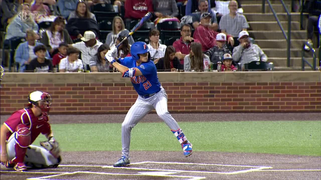 Caden McDonald smashes a pair of home runs vs. Oklahoma