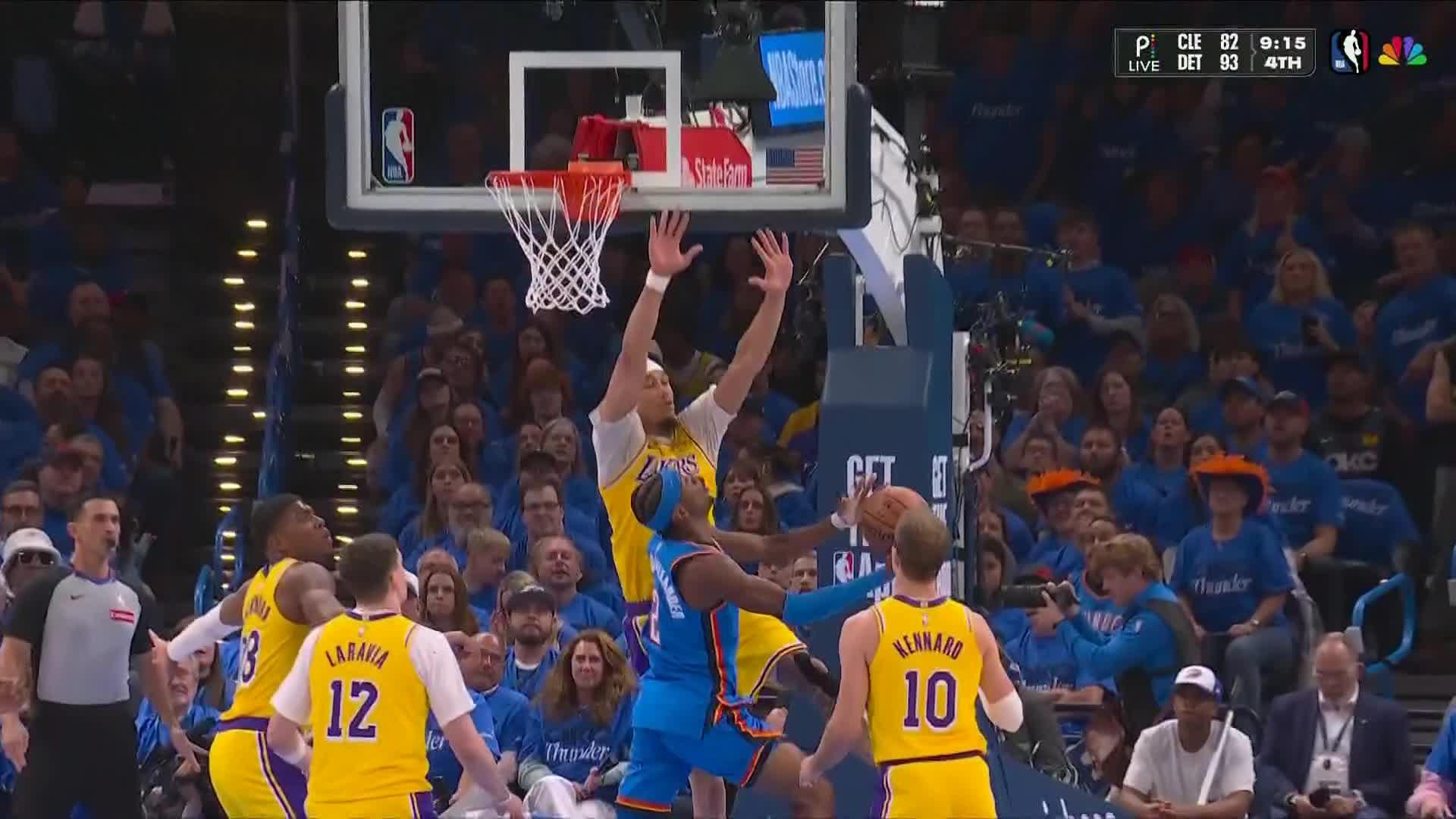 NBA: Oklahoma City Thunder vs Los Angeles Lakers