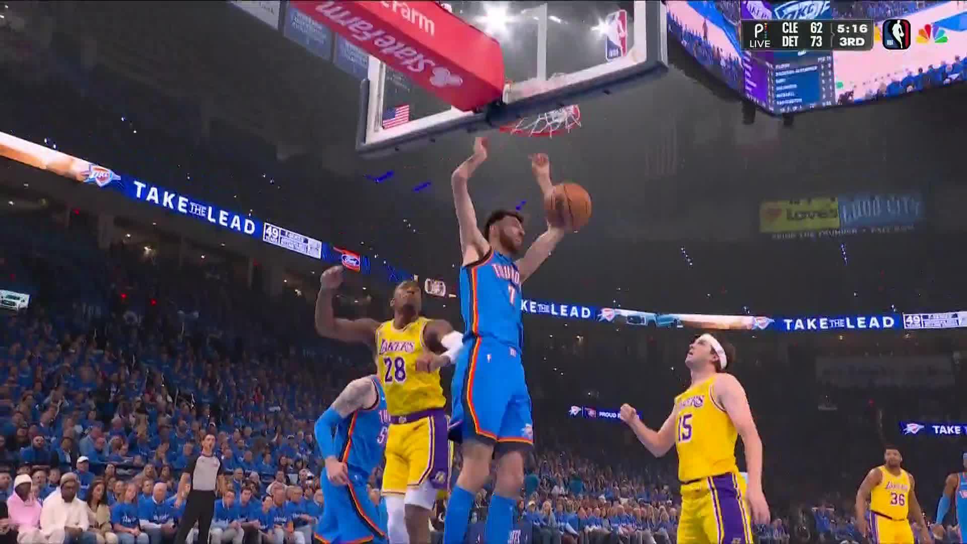 NBA: Oklahoma City Thunder vs Los Angeles Lakers