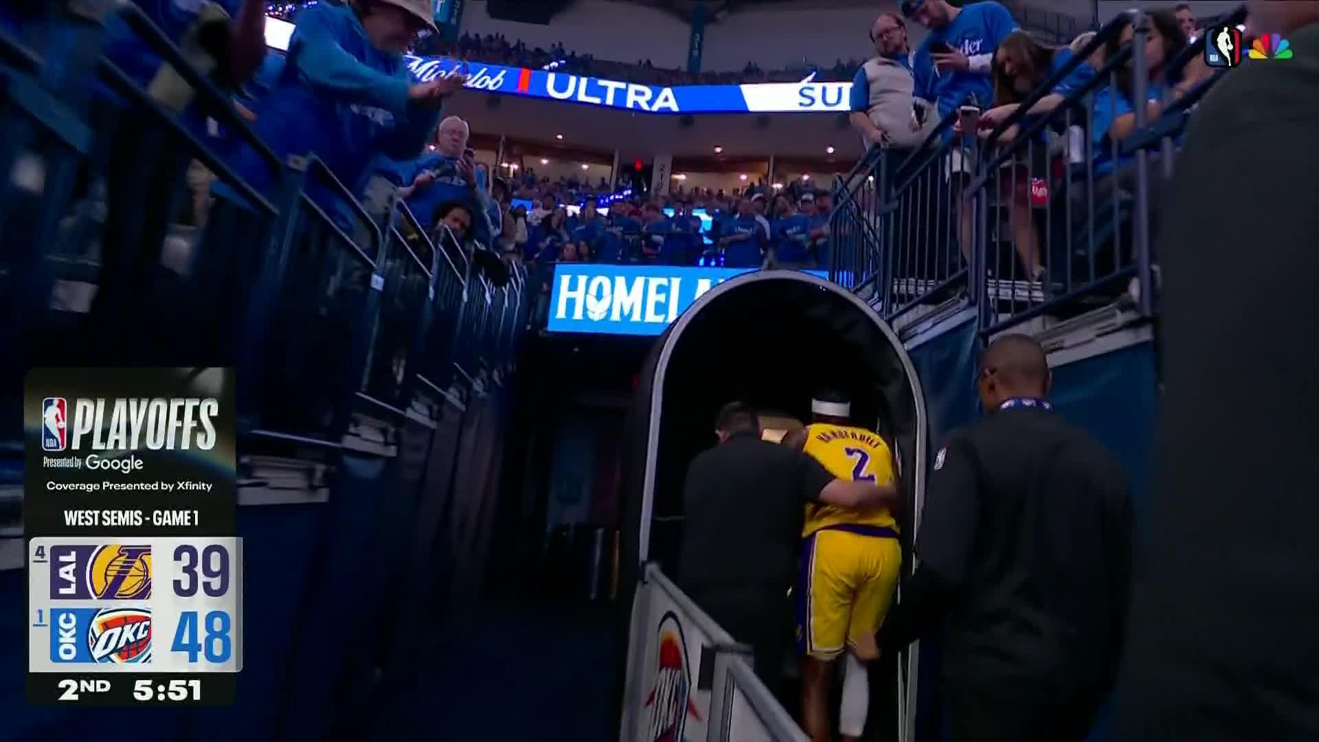 NBA: Oklahoma City Thunder vs Los Angeles Lakers