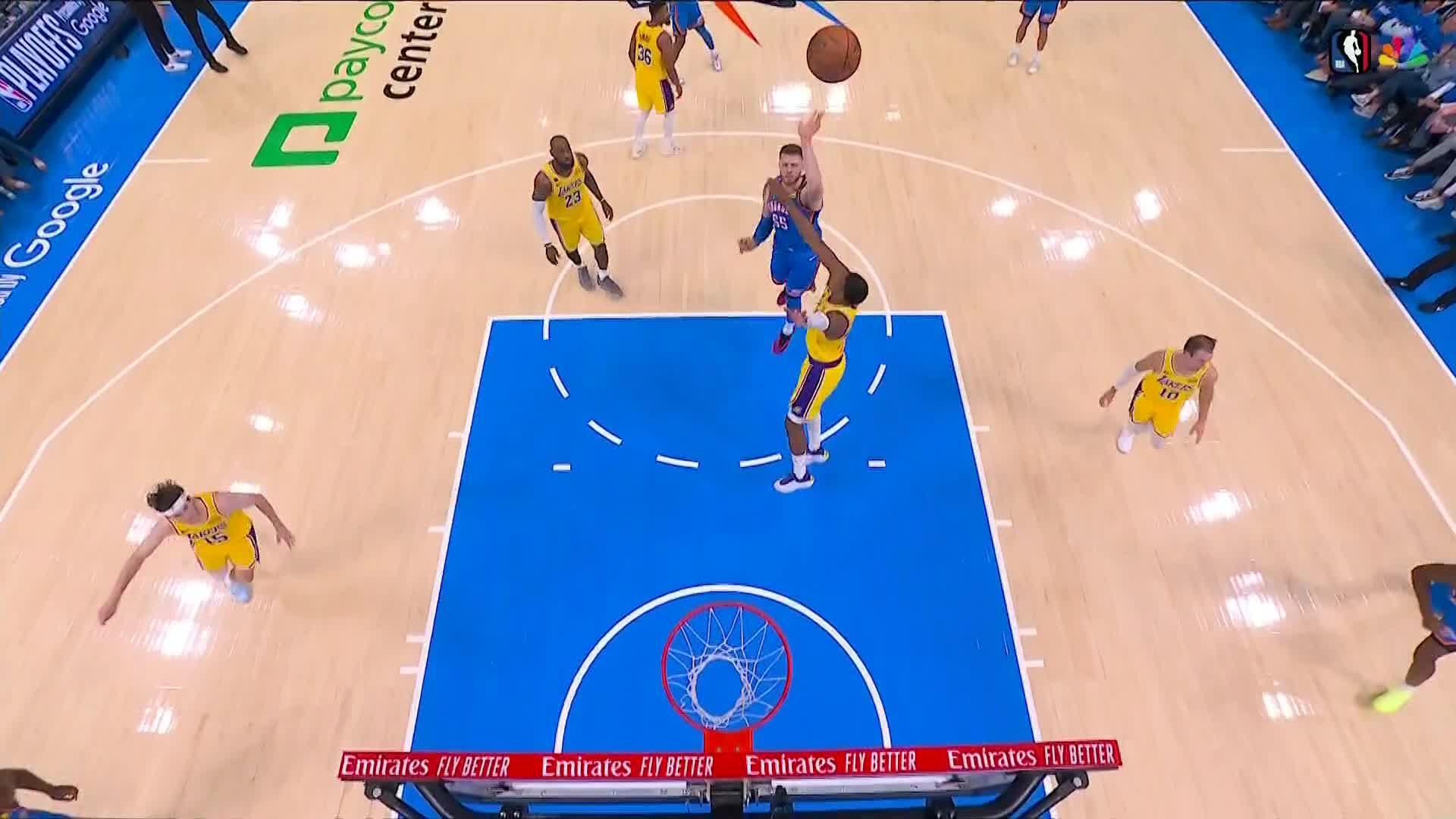 NBA: Oklahoma City Thunder vs Los Angeles Lakers