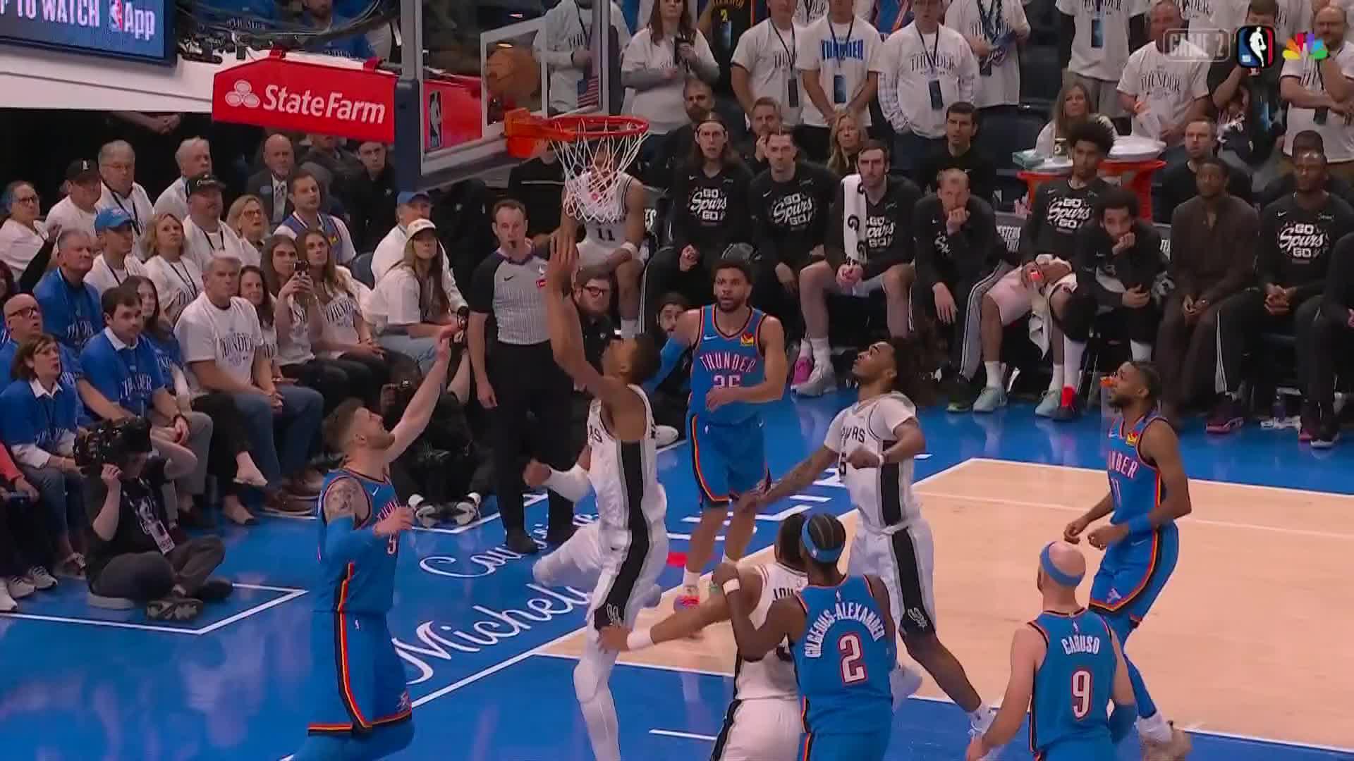 NBA: Oklahoma City Thunder vs San Antonio Spurs