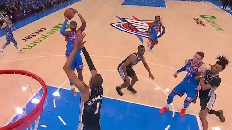 NBA: Oklahoma City Thunder vs San Antonio Spurs