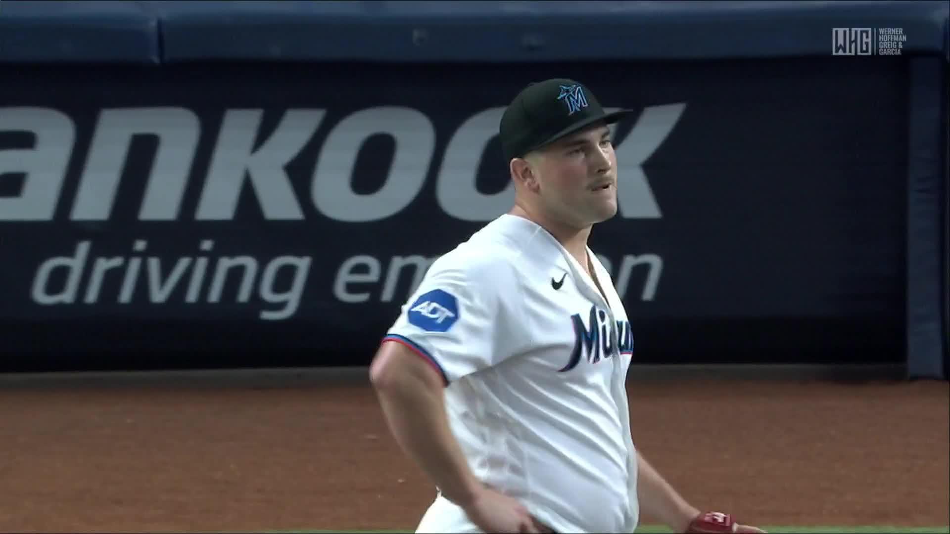 Patrick Bailey hits an RBI double — Article image accompanying Tanner Bibee, Guardians cool off Marlins with 4-1 win on WagerUp Sports News. Patrick Bailey hits an RBI double — Article image accompanying Tanner Bibee, Guardians cool off Marlins with 4-1 win on WagerUp Sports News.