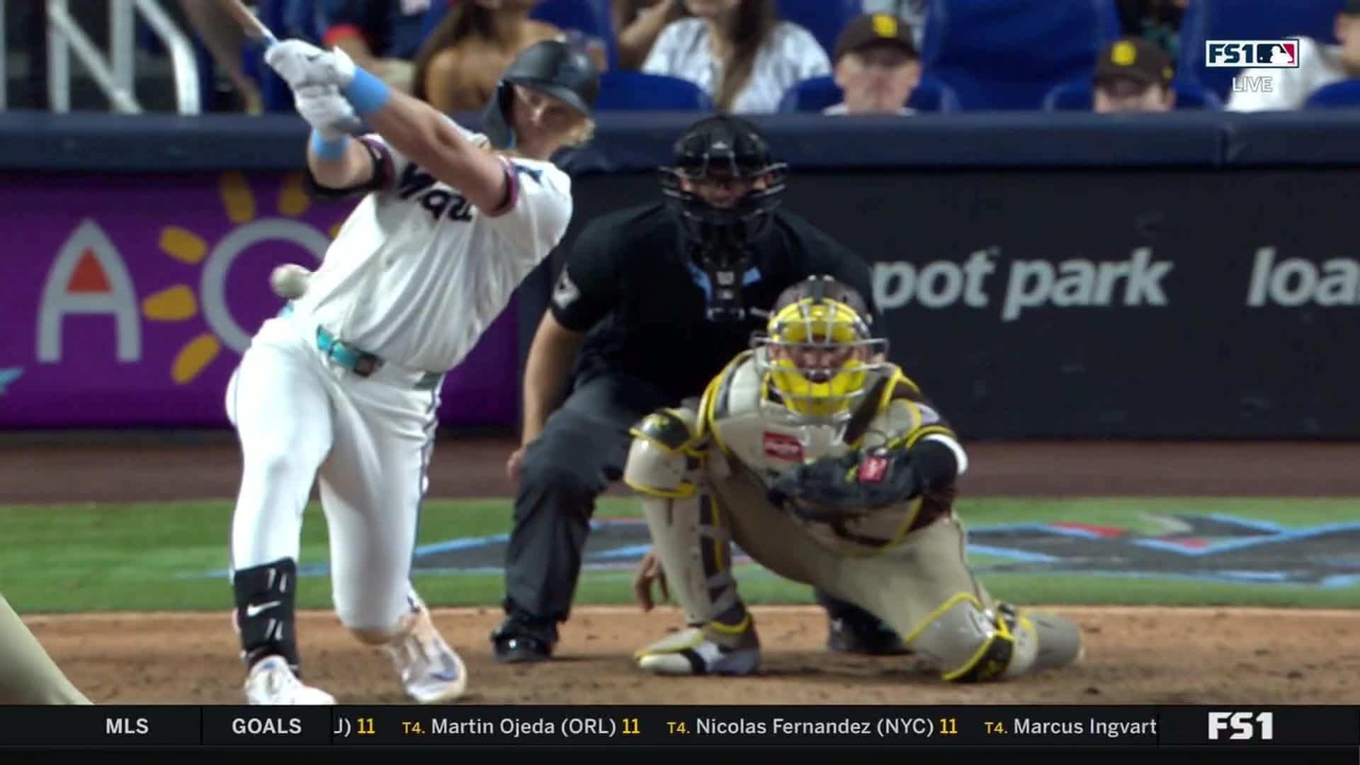 Padres Ride France's Three RBIs to 7-2 Win, Marlins' Skid Hits 11