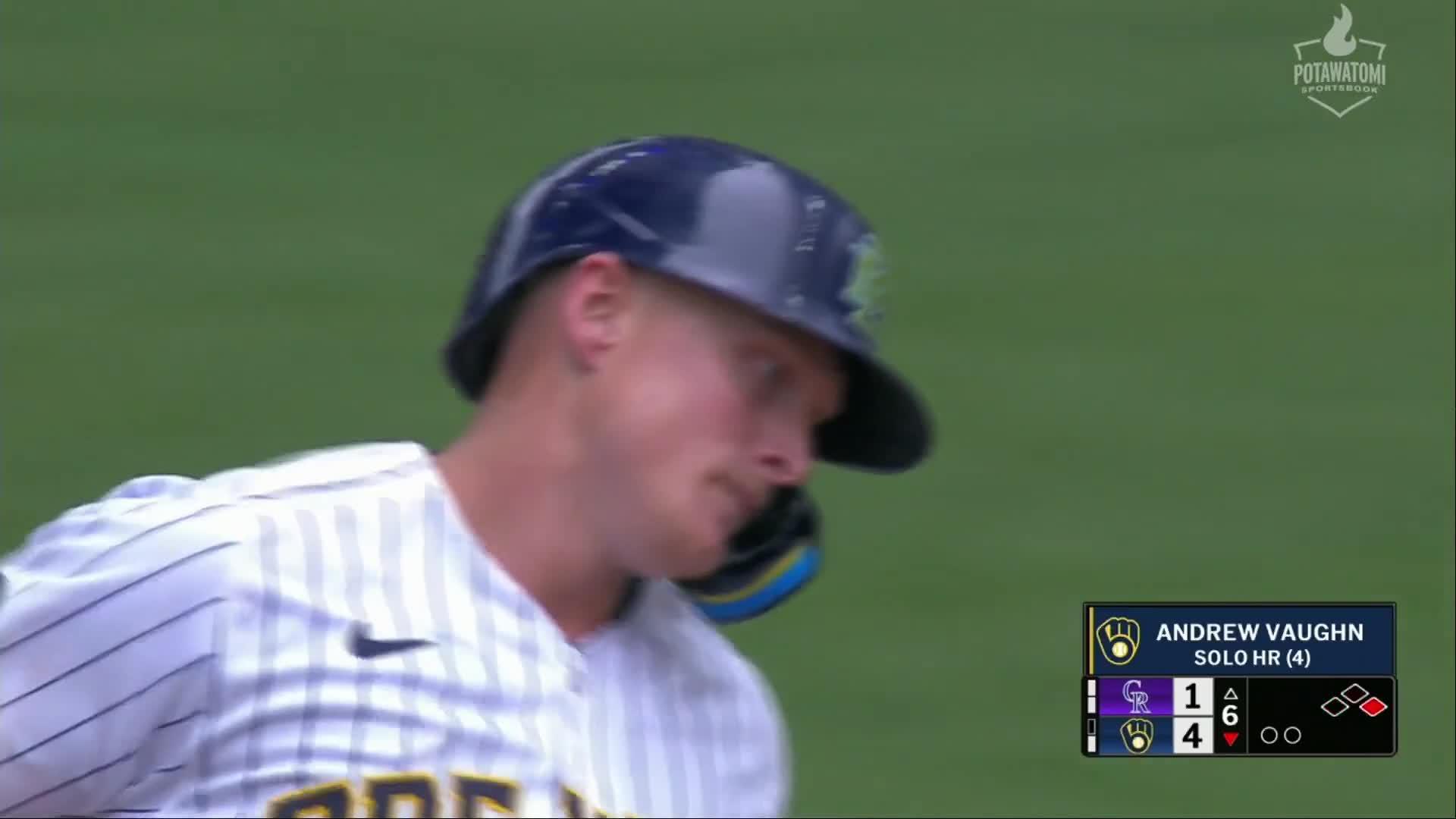 Andrew Vaughn crushes a home run — Article image accompanying Misiorowski reaches milestones and Brewers go on hitting spree in 11-2 victory over Rockies on WagerUp Sports News. Andrew Vaughn crushes a home run — Article image accompanying Misiorowski reaches milestones and Brewers go on hitting spree in 11-2 victory over Rockies on WagerUp Sports News.