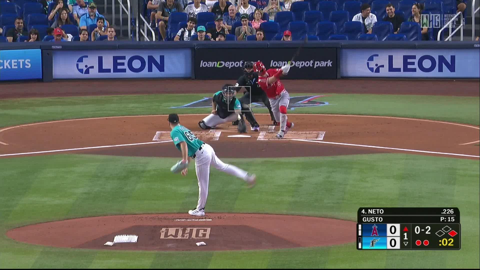 Stowers Delivers 2 Hits, 2 RBIs Before Hamstring Exit; Marlins Smash Angels 12-3