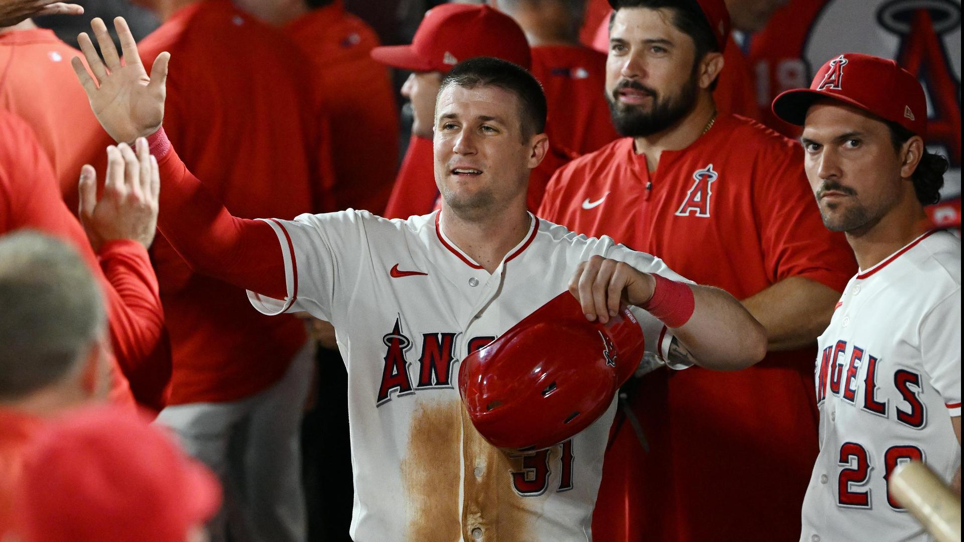 Angels snap 7-game skid with 10-1 rout of error-prone Yankees