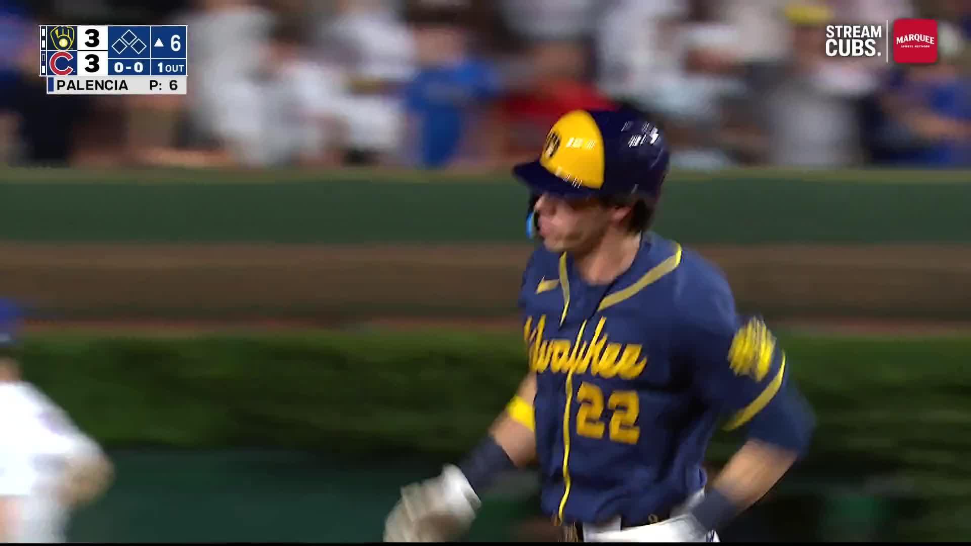 Yelich's Tiebreaking Homer Lifts Brewers Past Cubs 9-4