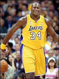 NBA ALTERNATE JERSEY LAKERS 2002 SHAQUILLE O'NEAL 'WHITE