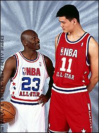 yao ming michael jordan